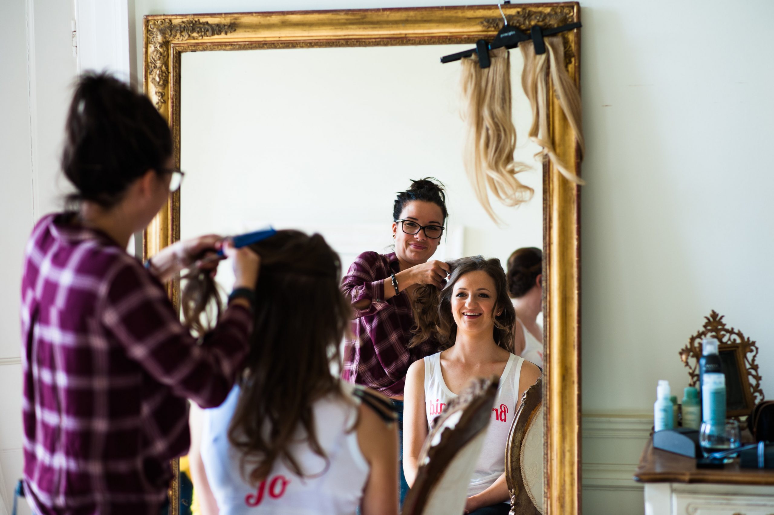 bridesmaid hair